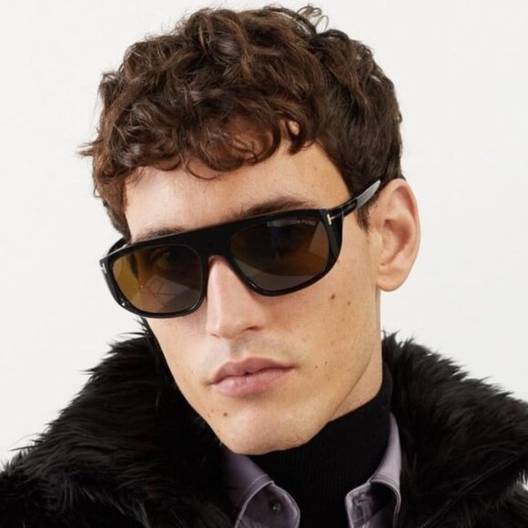 Tom Ford Women Sunglasses Black Roviex Pilot FT1002/S 01J NEW AUTHENTIC main image 5